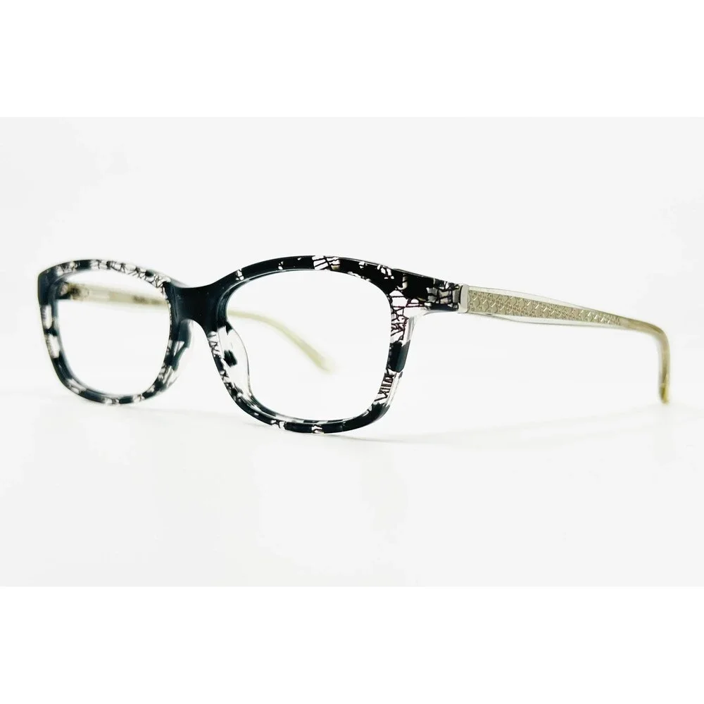 Mia Rae Andi Eyeglasses Women Black Lace Full Rim Frames 53-16-135